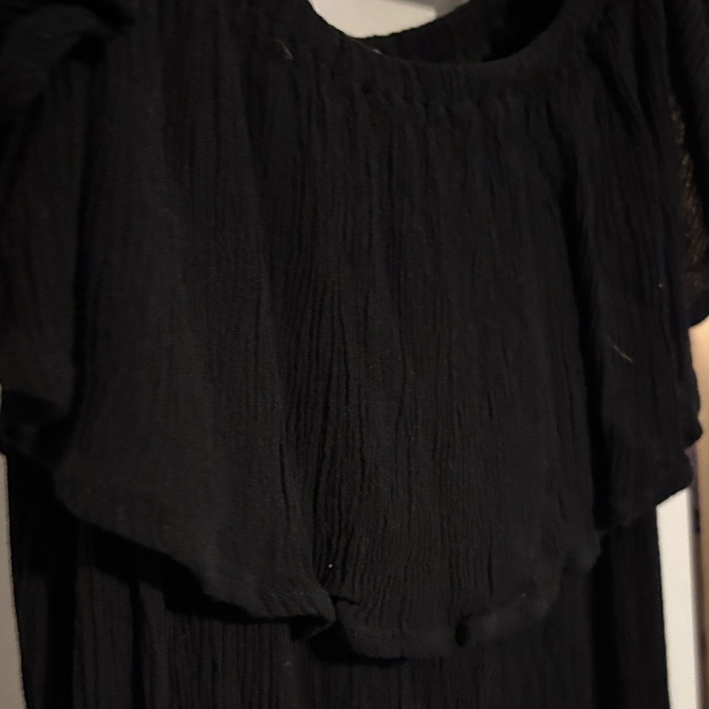 Black Ruffle Dress - Picture 3 of 4